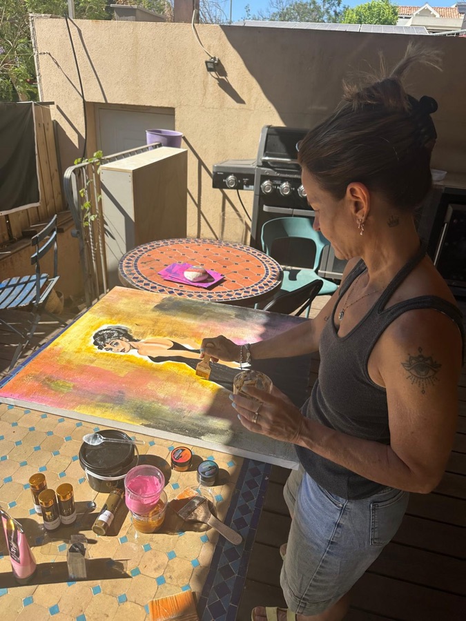 In the studio — Shelly Kerten Maderer